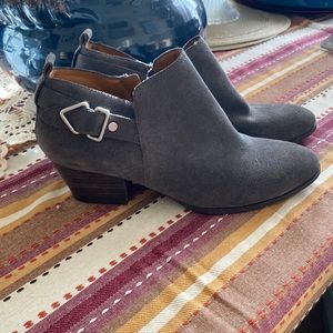 Grey Zip Up Booties